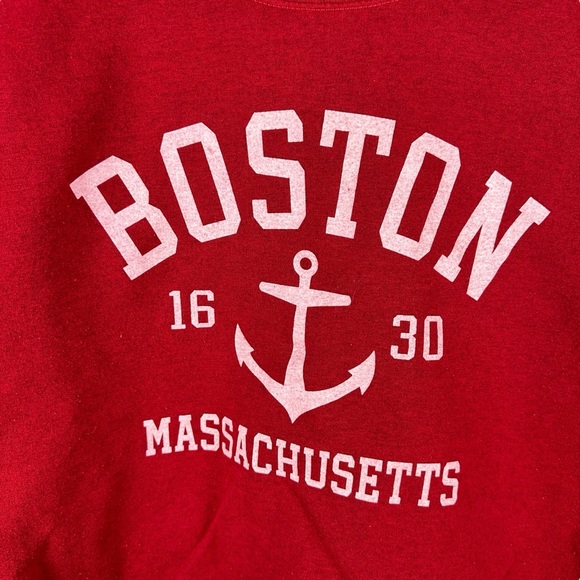 Mens Y2K MV Sport Boston Massachusetts Tourist Sweatshirt Size S - Picture 2 of 8